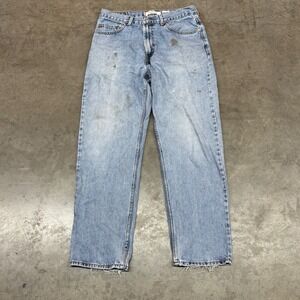 VTG Levi's 550 Relaxed Fit Denim‎ Jeans Light Wash Classic Straight Mens 34x32